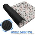 thumbnail image 6 of Long Mouse Pads for Desk,Beige Baseballs with Hearts Pattern Desk Mats on Top Of Desks, Desk Mouse Pad Extra Large with 3mm Non-Slip Base and Stitched Edge for Gaming,Office,Work,Home 31.5"x11.8", 6 of 6
