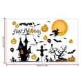 thumbnail image 4 of 6pcs Halloween Themed Wall Sticker Pumpkin Decoration Wall Decals Home Office Haunted House Decor, 4 of 10