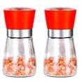 thumbnail image 1 of Salt and Pepper Grinder, Glass Refillable Stainless Steel Salt and Pepper Mill Shakers, 1 of 5