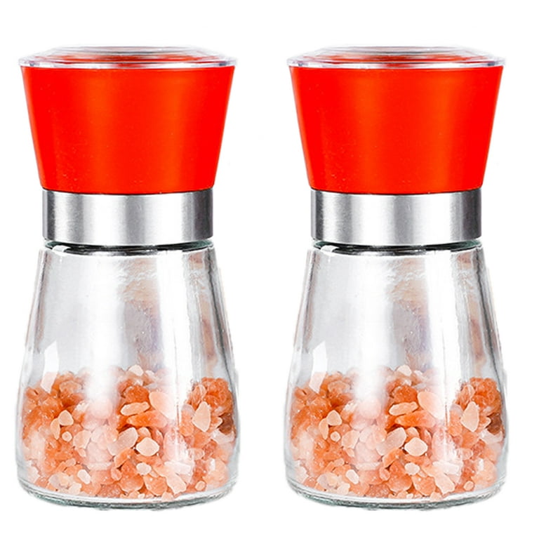 Salt and Pepper Grinder Set - Refillable Salt & Peppercorn Shakers