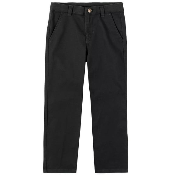 Boys 4-20 IZOD Flat Front Comfort Waistband Pants in Regular, Slim & Husky Color: Black Size: 16