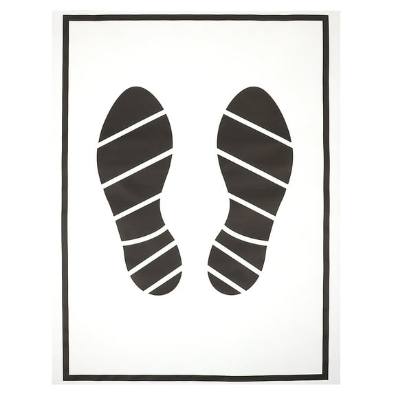 NICEXMAS Disposable Floor Mats for Car 50Pcs Protective Automobile Floor Pads White 19.65X14.93X0.04in