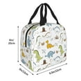 thumbnail image 2 of Gaeub Dinosaur Print Lunch Bag Lunch Box for Women Men,Reusable Insulated Lunch Bags for Adults,Leakproof Cooler Lunch Tote Bag, Large Capacity for Work Travel Picnic, 2 of 5