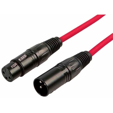 RARAION - 3 Pin XLR Male to Female Patch Lead  3m Red