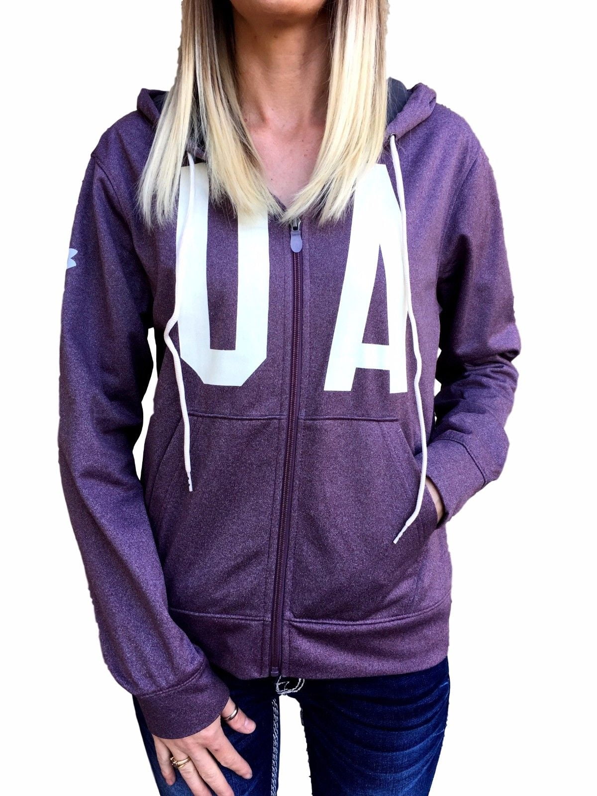 purple under armour jacket