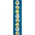 thumbnail image 4 of SAFAVIEH Clark Abstract Shag Area Rug, Blue/Multi, 5' x 5' Square, 4 of 10
