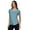 Light Blue, variant on RBX Active Women's Space Dye Ultra Soft Stretch Short Sleeve Tee