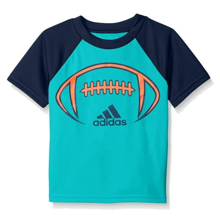 Adidas Little Boys Blue Football Climalite Athletic