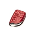 thumbnail image 3 of Vitodeco Genuine Leather Smart Key Fob Remote Case with Leather Key Strap Compatible for Cadillac Escalade 2021- 2025 (6-Button, Red), 3 of 6