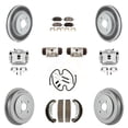 thumbnail image 1 of Transit Auto Front Rear Disc Brake Caliper Coated Rotors Drums Semi-Metallic Pads Shoes Wheel Cylinders and Hardware Kit (11Pc) for Car 2003 Saturn Ion To VIN 3Z100143 KCG-100378P, 1 of 11
