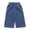 R40-Dark Blue, variant on RMGVDSD Little Girls Denim Pants Elastic Waist Cropped Jeans Summer Casual Loose Fit Straight Leg Trousers For Toddler Kids Denim Capri Pants 3-4 Years