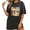 Black-4, variant on Women Certified Freak Orange Cat Dark Ghost Graphic fun Tees T Shirt Tops Round Neck Cotton Washed T Shirt Black S-2XL Plus Size