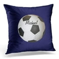 thumbnail image 1 of BSDHOME Housse de Coussin de Football Noir 20x20 Pouces, 1 of 1