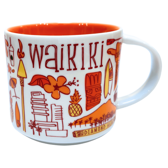 Starbucks Been There Series Waikiki Ceramic Mug, 14 Oz