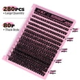 thumbnail image 3 of Extensiones de pestañas ALICE, 280 unidades, Wispy Individual, rizo en D de 8 a 16 mm, 3 of 8