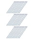 thumbnail image 5 of Tornillo Largo Hexagonal, Hilos Finos Fuertes, Juego De Pernos Hexagonales De Zinc Azul Y Blanco, 20 Piezas Para Máquina De Jardín ANGGREK Cocina, Decoración y Otros, 5 of 5