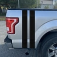 thumbnail image 1 of Red Hound Auto Truck Bed Stripe Hash Marks Vinyl Decal Racing Bars 9 Inch Wide Stickers Universal Fit All Weather Both Sides Left and Right Premium Long Lasting Pair Set Gloss Black, 1 of 8