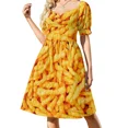 thumbnail image 3 of Cheetos Print Sleeveless Dress summer clothes for women loose women's dress, 3 of 6