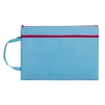 thumbnail image 1 of Pendentif Sac à Fermeture Éclair Filet, Grand Sac de Fichier Imperméable à double Poche avec Poignée, Rangement de Fichiers Pliable, Bleu, 1 of 5
