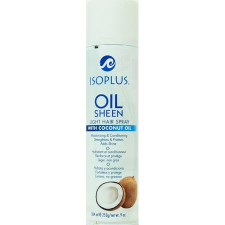 Isoplus Oil Sheen Light Hair Spray, 9 oz