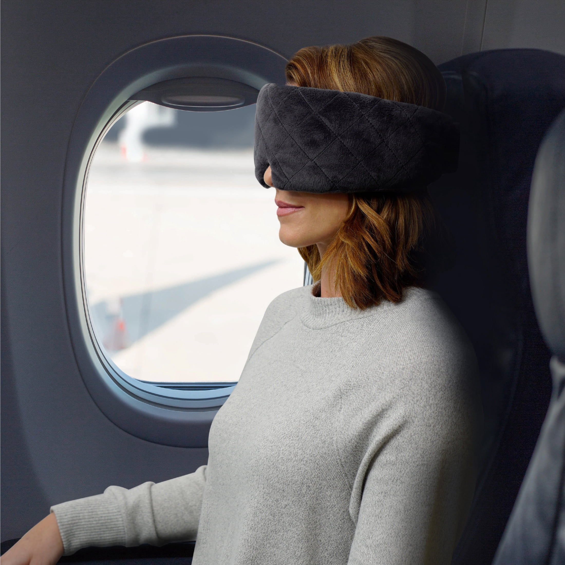Pure Enrichment Wave Sound Therapy Eye Mask - Rechargeable Bluetooth Speakers, Light Blocking Design, Soft Micromink Fabric, 3 White Noise Sounds, and Adjustable Closure - Ideal for Travel