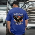 thumbnail image 2 of Ramiter Men's America 250Th Anniversary Printed T-Shirt Patriotic Falg Shirts for Men(Blue,2XL), 2 of 6