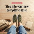 thumbnail image 4 of The Fashion Supply Canvas Shoes for Women, Casual Low Top Lace-Up Womens Shoes Sneakers, Extra Laces (Olive, 11), 4 of 7