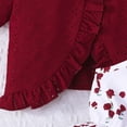 thumbnail image 4 of Ruyang Girls 2 Piece Clothes Flower Print Spaghetti Strap Dresses and Short Sleeve Cardigan Sets Summer Kids Beach Vacation Casual Outfits, 4 of 4