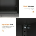 thumbnail image 6 of Garage Wall Cabinet, 26" H Metal Wall Cabinet with Lockable Doors And Adjustable Shelf, Wall Mounted Metal Storage Cabinets for Garage Assembly Required (26" H Black Gray), 6 of 9