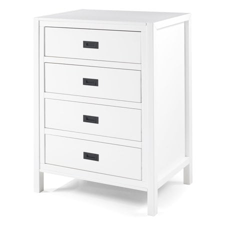 Annabelle Four Drawer Solid Wood White Dresser by Chateau Lyon