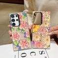thumbnail image 2 of Allytech Case Compatible with Samsung Galaxy A25 5G, [Slim & Light] Stylish Glitter Flower Pattern Precise Cutouts Cover, Rugged PC + Soft TPU Shockproof Camera Protection Case - Blue, 2 of 9