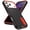 Black+Orange, variant on Allytechgroup Case Compatible with iPhone 17 Pro with Hidden Kickstand, [Military Grade Drop Protection] Soft TPU Hard PC Bumper Non-Slip Shockproof Full Protective Case, Black+Orange