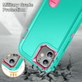 thumbnail image 6 of Dteck iPhone 11 Heavy Duty Case, Shockproof Rugged Protective Cover with Kickstand for Apple iPhone 11 6.1 inch, Mint, 6 of 6