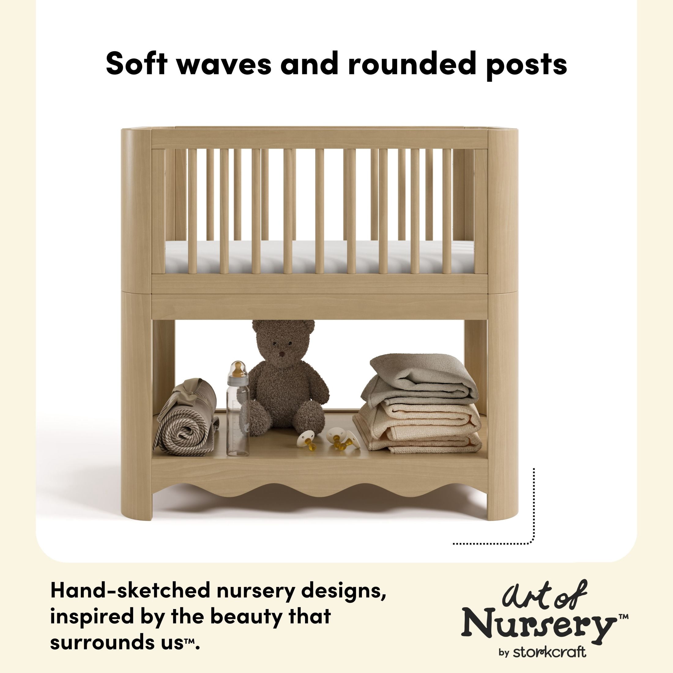 Storkcraft Casablanca 3-in-1 Convertible Bassinet, Driftwood