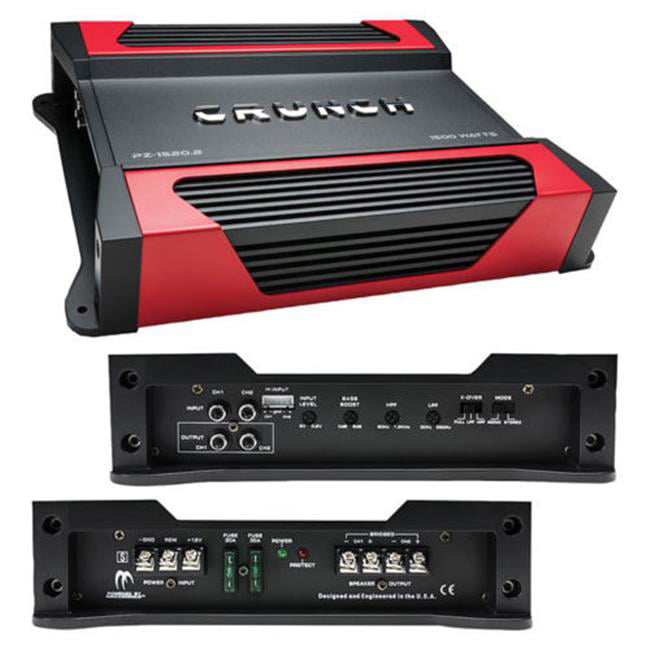 power acoustik re2-1000d 1000 watt 2-channel car audio amplifier 