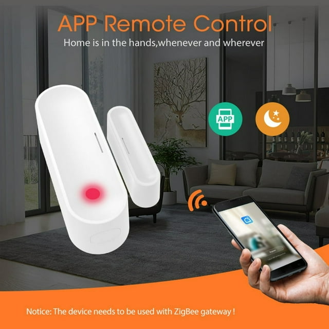 Tuya APP Door Open/Closed Detectors 2.4GHz Wireless ZigBee Garage Door Detector Window Door Gate Sensor Detector for Home Office