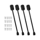 thumbnail image 4 of Patas de mesa plegables portátiles multifunción de 4 piezas con tornillos estables 26cm Negro, 4 of 9