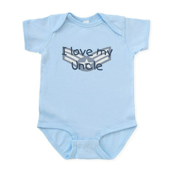 CafePress - E4 USAF I Love My Uncle Blue Infant Bodysuit - Baby Light Bodysuit, Size Newborn - 24 Months