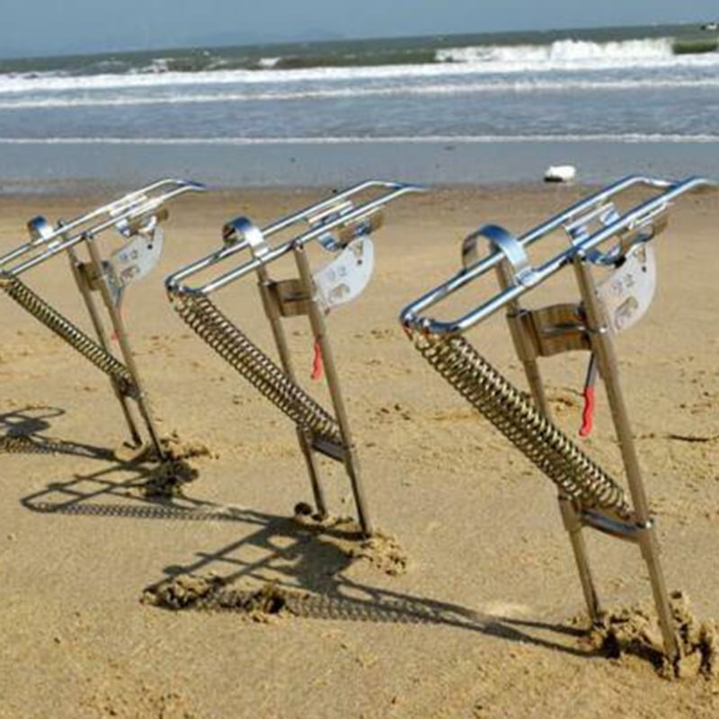 Automatic Stainless Steel Fishing Rod Holder with Tipup Hook Setter