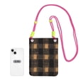 thumbnail image 5 of Multi-Color Cross-Body Handbag 8.27×5.91in Waterproof, Scratch-Resistant And Odor-Free Detachable Shoulder Strap Argyle Plaid Brown_17043_1, 5 of 6