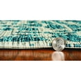 thumbnail image 5 of 8' Teal Machine Woven UV Treated Animal Print Indoor Outdoor Round Area Rug, 5 of 6