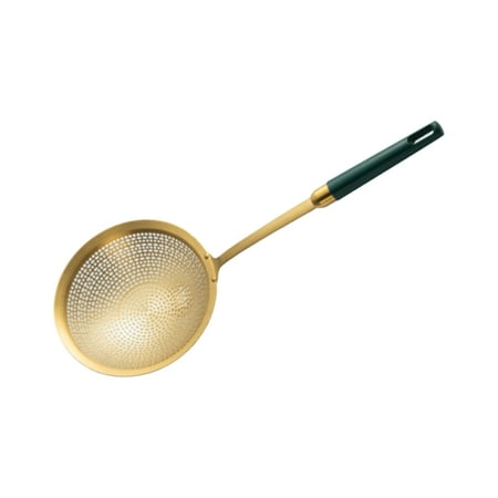 

Non Slip Durable Restaurant Stainless Steel Slotted Spoon Kitchen Tool Fine Mesh