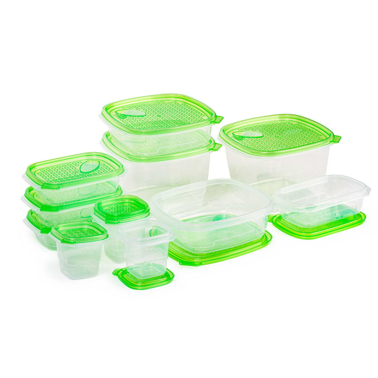 LEXI HOME Colorful Plastic Lunch Box Container Set with Lids (3