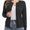 Black, variant on Women's Crew Neck Button Down Long Sleeve Cardigan for Women Classic Soft Ladies Cardigan Sweater Coat