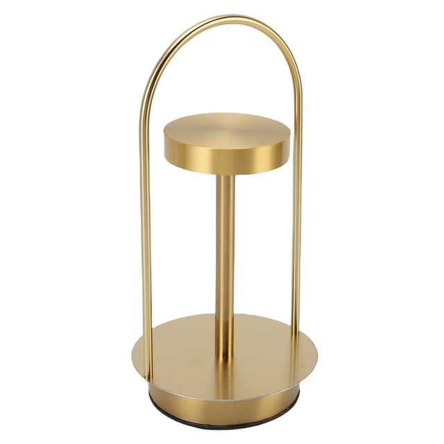 Luz Nocturna LED Para Mesita De Noche, Lámpara De Mesa Inalámbrica Con Ahorro De Energía, Hierro, 3 Colores, Atenuación Continua, Táctil, Regulable, Elegante Para Dormitorio