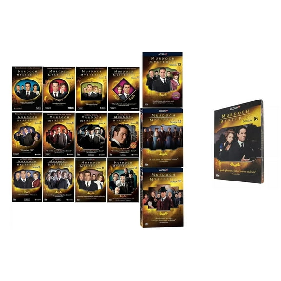 MURDOCH MYSTERIES Complete Series Seasons 1-16 3 MOVIES DVD Set