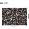 thumbnail image 3 of GZHJMY Bohemian Flowers Bathroom Rug Rectangular Bath Mat Non Slip Bath Rugs Absorbent Shaggy Bathmats for Sink Shower 16" x 24", 3 of 7