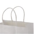 thumbnail image 2 of M Buder 50Pcs Bolsa de Papel Kraft para Regalo y Compras con Asas Blanco M 21x11x27cm, 2 of 9