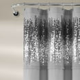 thumbnail image 3 of Lush Decor Shimmer Sequins Shower Curtain Purple/Black Single 70x72, 3 of 8