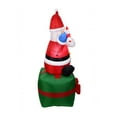 thumbnail image 3 of Inflatable Snowman Toy with LED Light for  Garden Party Decor (US-1), 3 of 10